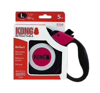 

KONG KONG REFLECT belt leash for animals tape 5 meters size L fuchsia
