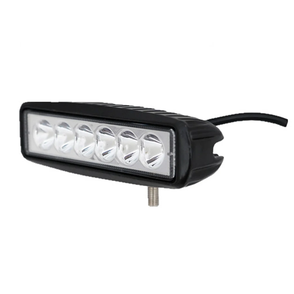 

ECAHAYAKU 6 inch LED Light Bar 18W 12V 24V 6000k LED Bar Light for Offroad 4x4 ATV Daytime Running Lights Trucks Tractor trailer