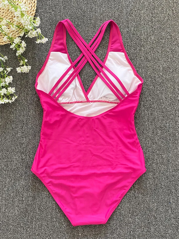 Stylish One Piece Backless Swimsuit for Women
