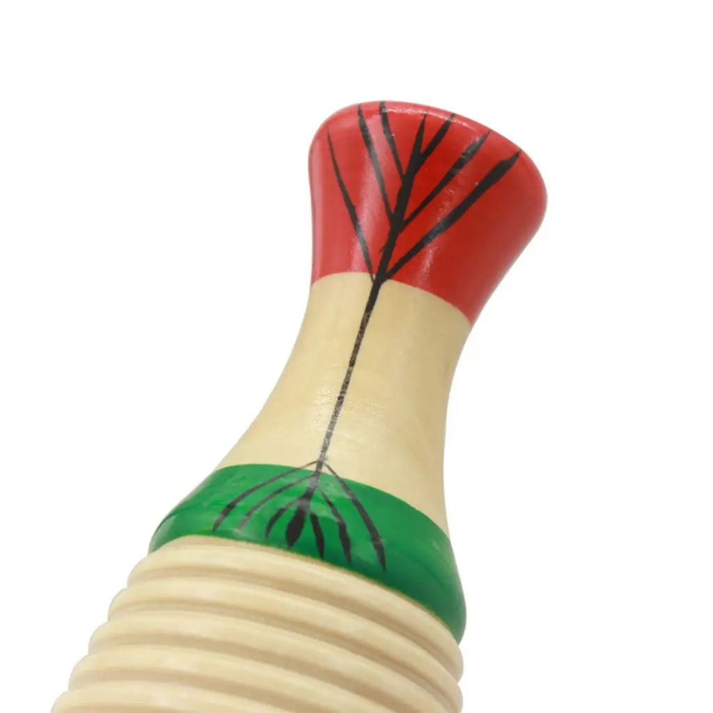 Wooden Fish-Shaped Guiro Hand Percussion for Kid Musical Toys