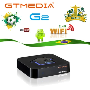 

GTMEDIA G2 android box 4K H.265 WIFI netflix Brazilian Portuguese live hd iptv subscription smart tv box ship from Brazil Spain