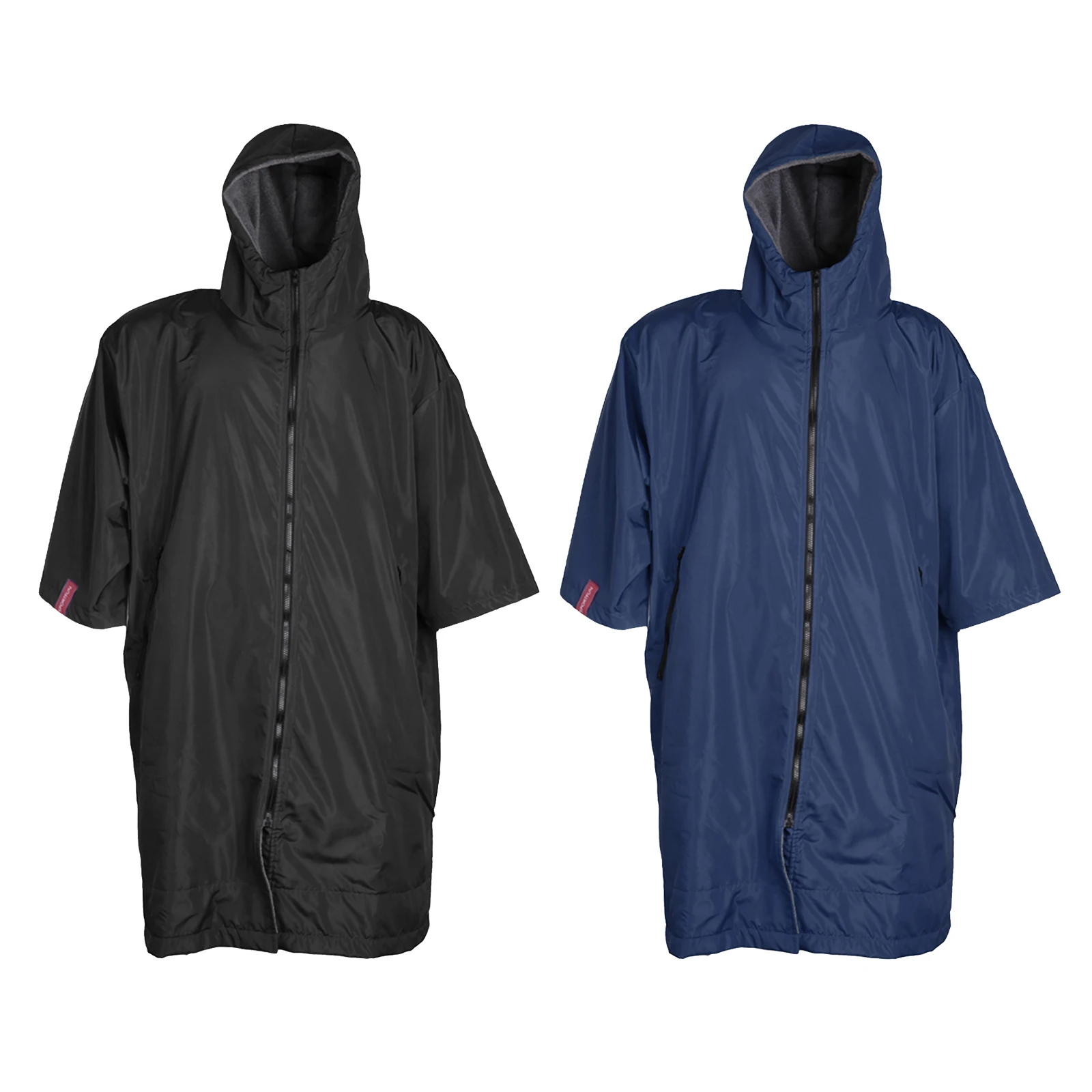 Light Changing Robe Jacket Swim Long Anorak Soft Fleece Lined Windbreaker Poncho Hiking Camping Diving Wearable Towel Bathrobe