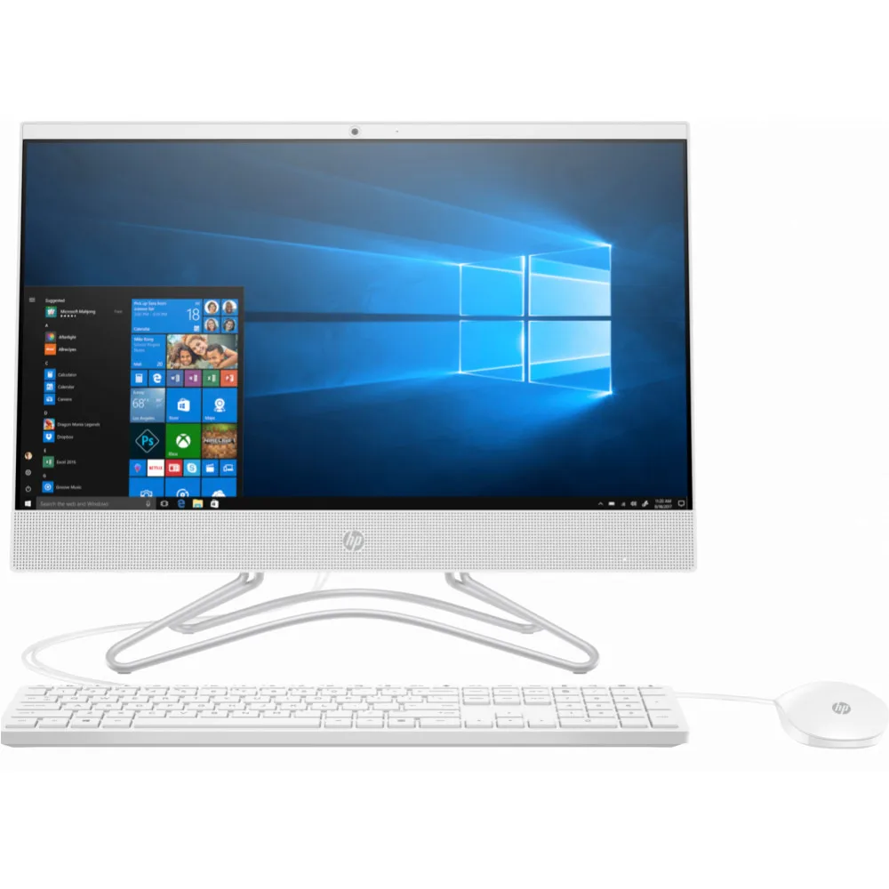 Моноблок HP 22-c1002ur white AMD Ryzen 3 3200U-4Gb-1Tb-noDVD-Vega 3-W10 6PE62EA | Компьютеры и офис