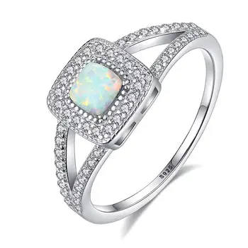 

Zircon Ring Opal Rings 925 Sterling Silver Blue Fire Opal Rings For Women Anniversary Gifts womens Rings jewellery