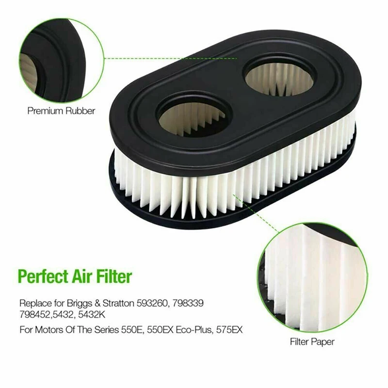 Filtro Dell'aria Per Briggs & Stratton SERIE 500 OHV, NUOVO ( Sostituzione Dell'originale 798452, 59326 - Foto 9