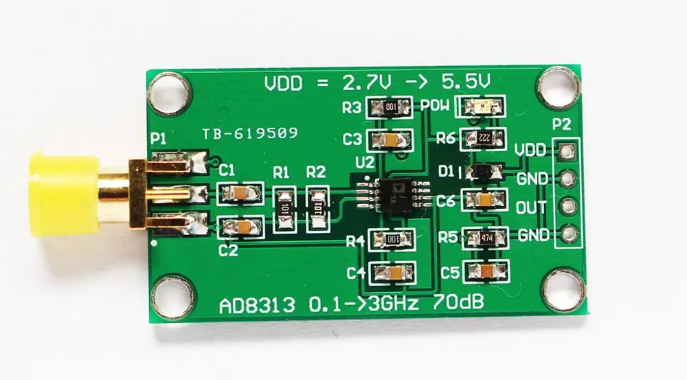 NEW AD8313 0.1 GHz to 2.5 70 dB logarithmic detector/controller module | Электронные компоненты и принадлежности