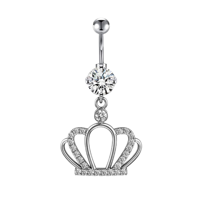 Belly Button Ring Angel Wing Belly Piercing Ring Sexy Navel Piercing Bar Flower Belly Bar Navel Piercing Ombligo Dangle