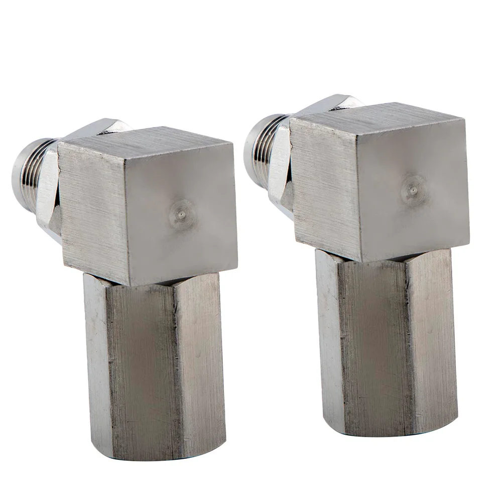 2pcs O2 Oxygen Sensor Extender Spacer Spark Plug Adapter 90 Degree