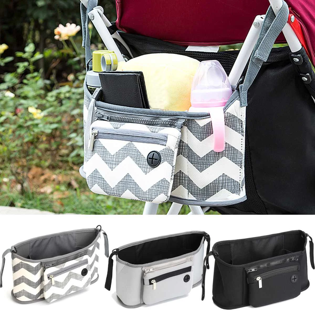 Мультяшная сумка-Органайзер для детской коляски, Большая вместительная ...