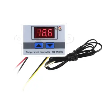 

Digital LED Temperature Controller Thermostat Control Switch Waterproof Probe Wire Connect High Sensitivity Temperature Sensor