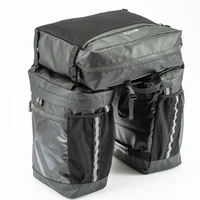 große 3in1 Fahrradreisetasche-50Liter-2Satteltaschen in schwarz für Gepäckträgerposition-wasserdicht- 1