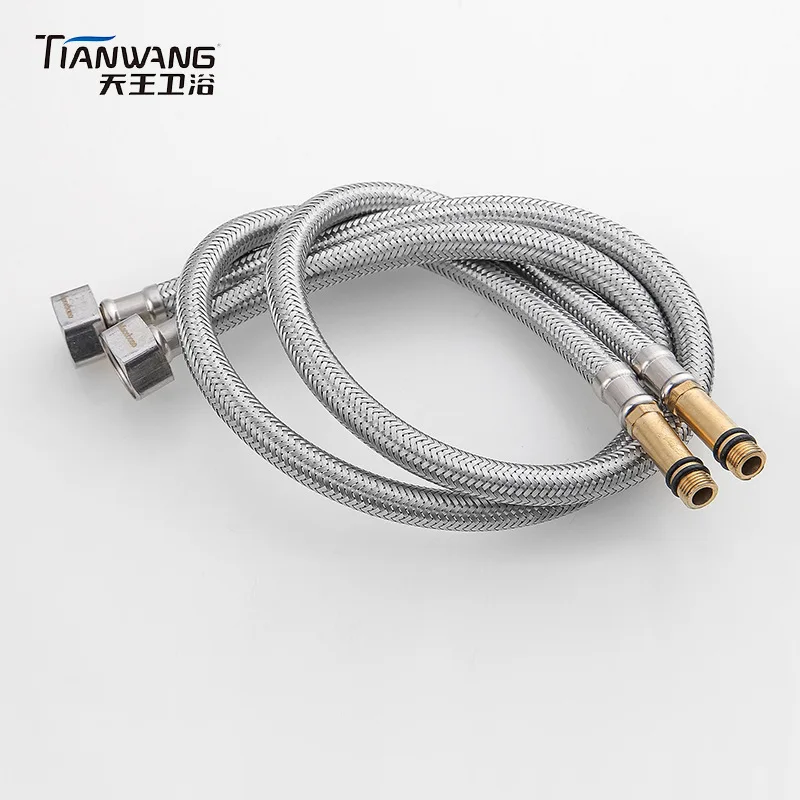 

King Sanitary Ware Stainless Steel Encryption 60 Cm Single-head Hose jian tou guan Single Bore Kitchen Sink Faucet Accessory Who