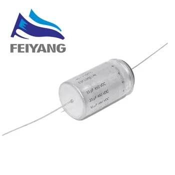

10PCS PEG124 450v33uf Series Capacitor Axial pin electrolytic capacitor 33UF 450V FOR RIFA