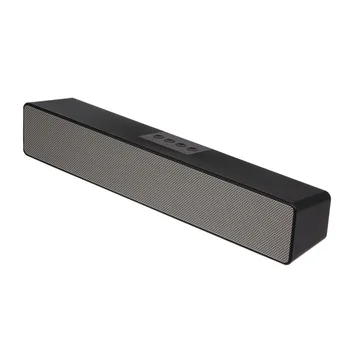 

10W bluetooth portable speaker BT5.0 Wireless Soundbar 1200mAh Rechargeable Speaker TV AUX USB Port for Desktop