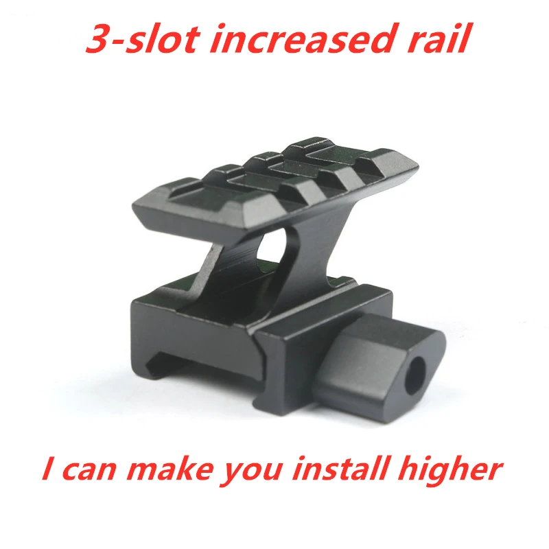 Magorui охота 3-слот 21 мм Picatinny Weaver Rail Base Riser область адаптера Mount | Спорт и развлечения