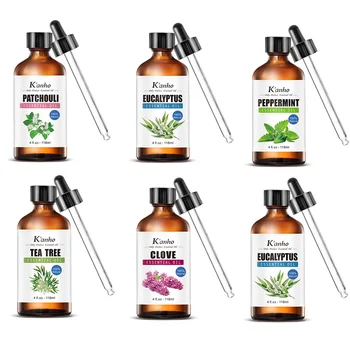 

118ml Organic Pure Plant 100% Essential Oil Aromatic Aromatherapy Diffusers Aroma Tea Tree Oil Body Massage Help Sleep Oil