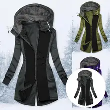 

Fabulous Lady Jacket Skin-friendly Hat Pockets Lady Jacket Women Coat Jacket