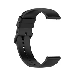 Versatile 22mm Silicone Sport Watch Band Bracelet for Enhanced Comfort and Style (Black)
