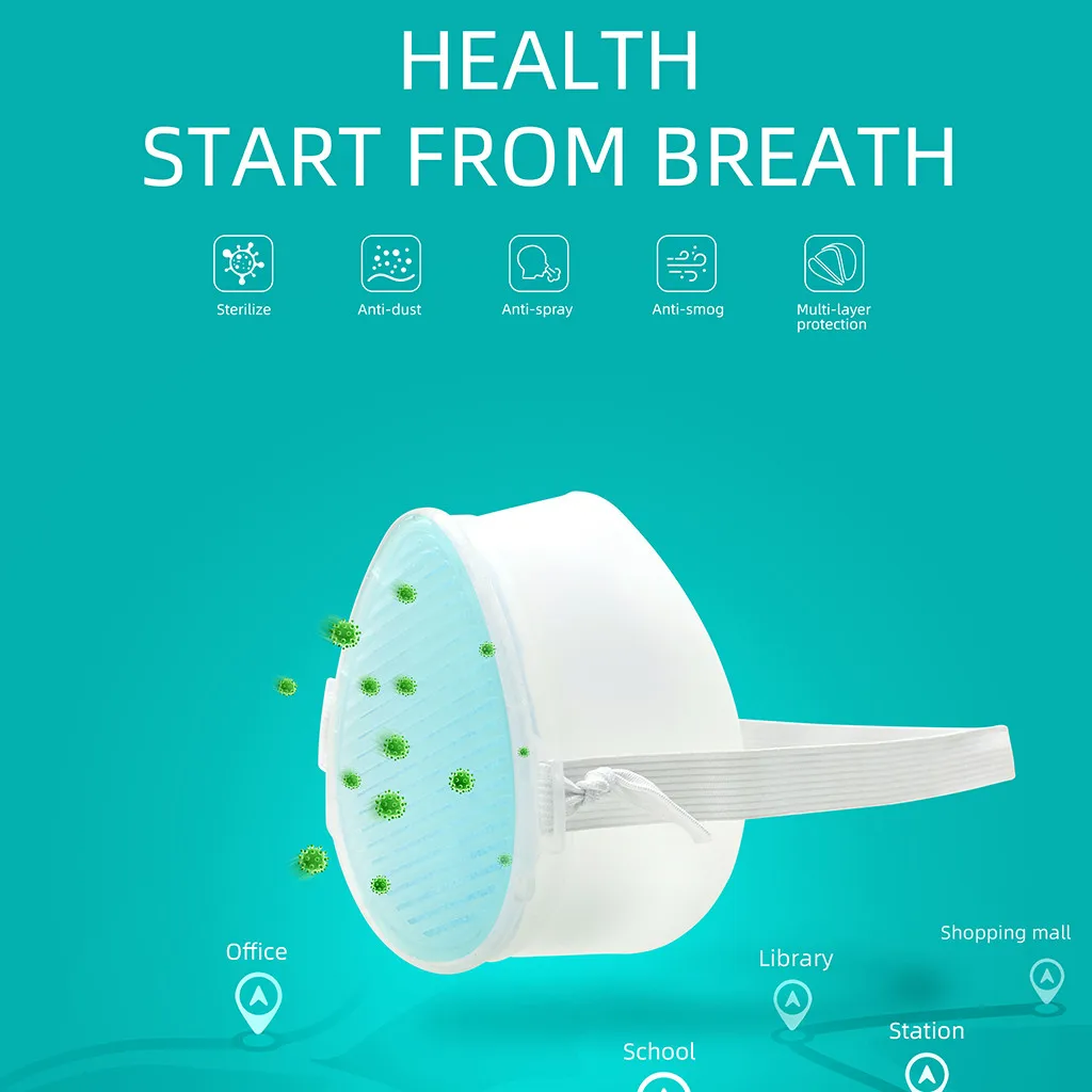 

Respirator FFP3 Mask Electric Face mask Respirator Air Purifying Dustproof Mask Haze PM2.5 Face Mouth Mask mascaras