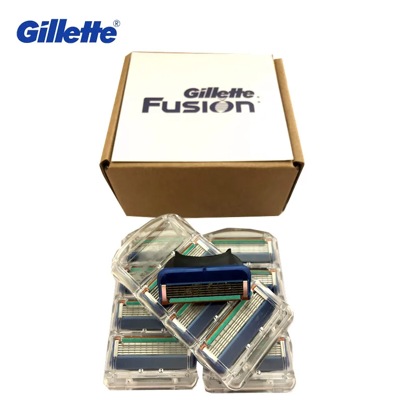 Original Gillette Fusion Blade 4/8/12 Replaceable Cassettes Shaving Fusion Cartridge Fusion Removable Razor Blades for Men