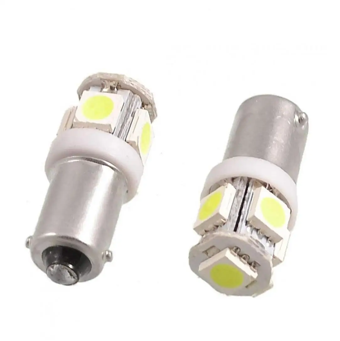 2 PCS T11 BA9S 5 SMD 5050 Car LED Light Bulb DC 12V 1895 T4W 1445 6253 Lamp(Pack of 10)--Automotive Lights | Автомобили и