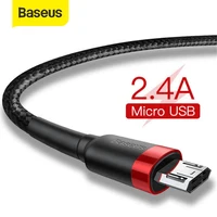 Baseus Micro USB Kabel Für Xiaomi Redmi Reversible 0,5 M 1M 2M 3M Micro USB ladegerät Datenkabel Für Samsung Handys