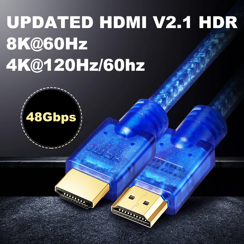 Shuliancable HDMI 2,1 8 k@ 60Hz 4 k@ 120Hz/60Hz ARC HDR RGB 4:4:4 48 Гбит/с HDCP2.2 для разветвителя переключатель PS4 tv xbox проектор компьютера