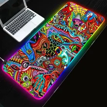 

RGB large luminous mouse pad large non slip keyboard pad mouse pad game desk pad