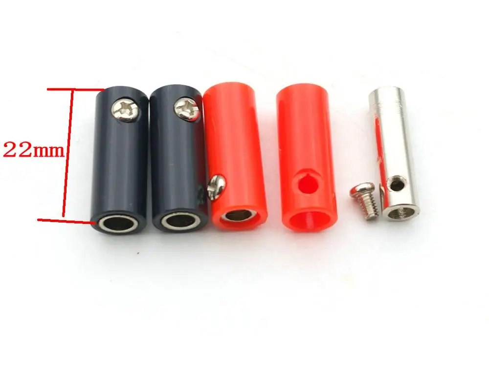 500 шт. тестовые разъемы для колонок типа банан|connector 4mm|connector femaleconnectors banana female |