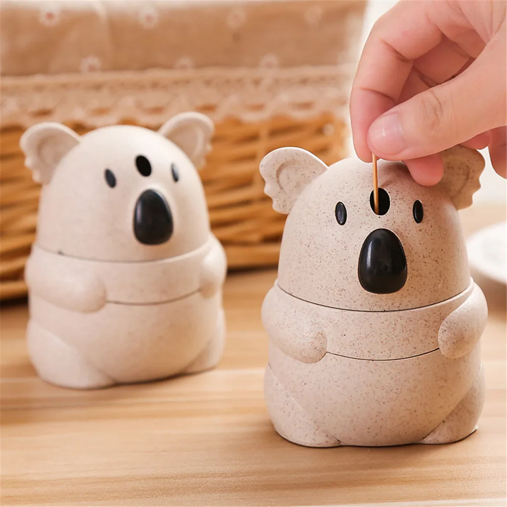 

Manually Press Automatic Toothpick Box Home Cute Living Room Toothpick Jar L0912