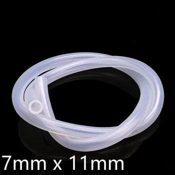 

Transparent Flexible Silicone Tube ID 7mm x 11mm OD Food Grade Non-toxic Drink Water Rubber Hose Milk Beer Soft Pipe Connect