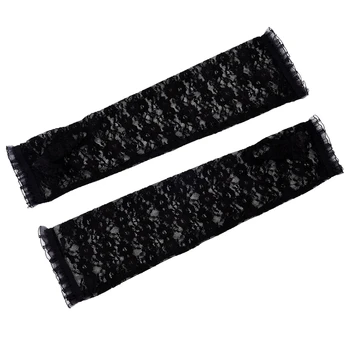 

New SODIAL(R) Women's Arm Warmer Elbow Length Lace Gloves