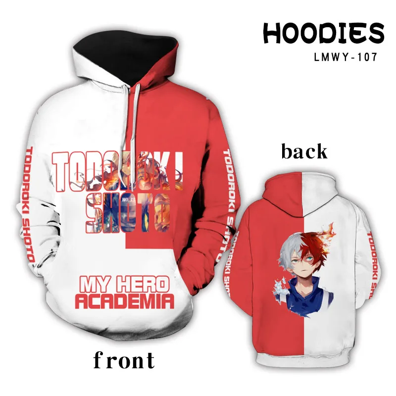 My Hero Academy Role Fashion Аниме толстовки Повседневная Толстовка с длинным рукавом теплые толстовки зимние унисекс новые подарки