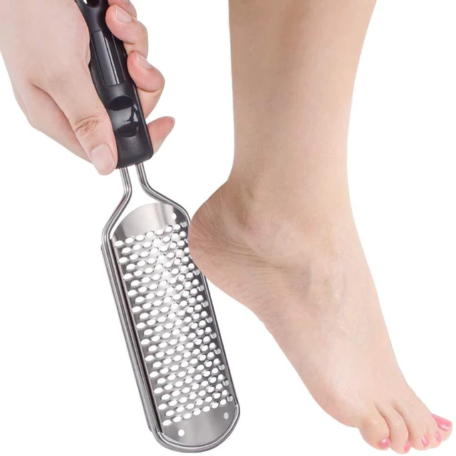 Foot File Callus Remover,colossal Foot Rasp And Professional Foot Scrubber  Pedicure Kit To Remove Hard Skin For Wet And Dry Feet,surgical Grade Stainl