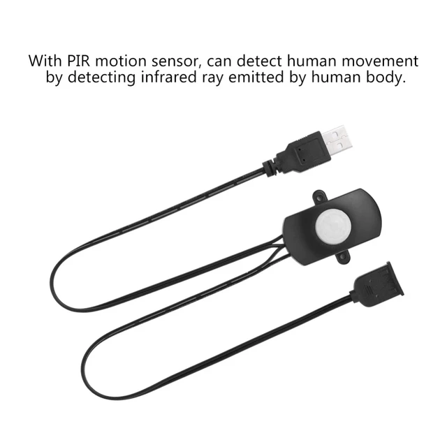DC 5V/12V/24V USB Body Infrared PIR Motion Sensor Switch Human Motion Sensor Detector Switch For LED Light Strip Automatic 4