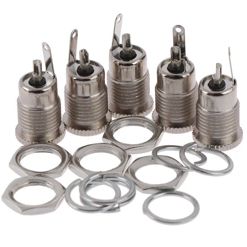 5pcsdc099 5 5 2 5mm Dc Power Jack Socket Female Panel Mount Connectors Connectors Aliexpress