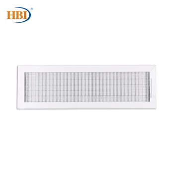 

HBI W24" x H6" Adjustable Blade White Ceiling/Sidewall Air Register Vent Cover Diffuser Heavy Duty Stamped Steel