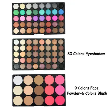 

2020 95 Colors Waterproof Eye Shadow Make Up Palette Sets Eyes Blush + Powder + Shimmer & Matte Eyeshadow