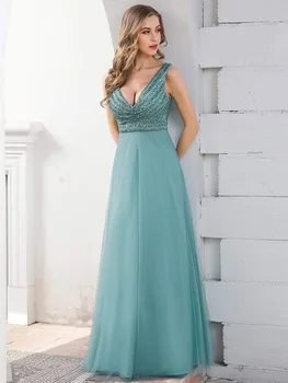

Elegant Sleeveless Formal Dresses Evening Gowns A Line Evening Dress Long Robe De Soiree Women Eith Train Long Prom Dress