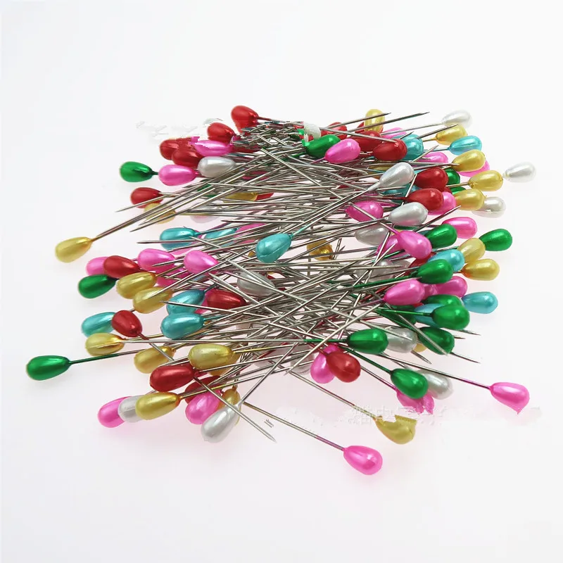 Description Picture 3 of item144pcs/set colorful&white positioning needles DIY sewing tools accessory patchwork locating pearl light straight pins