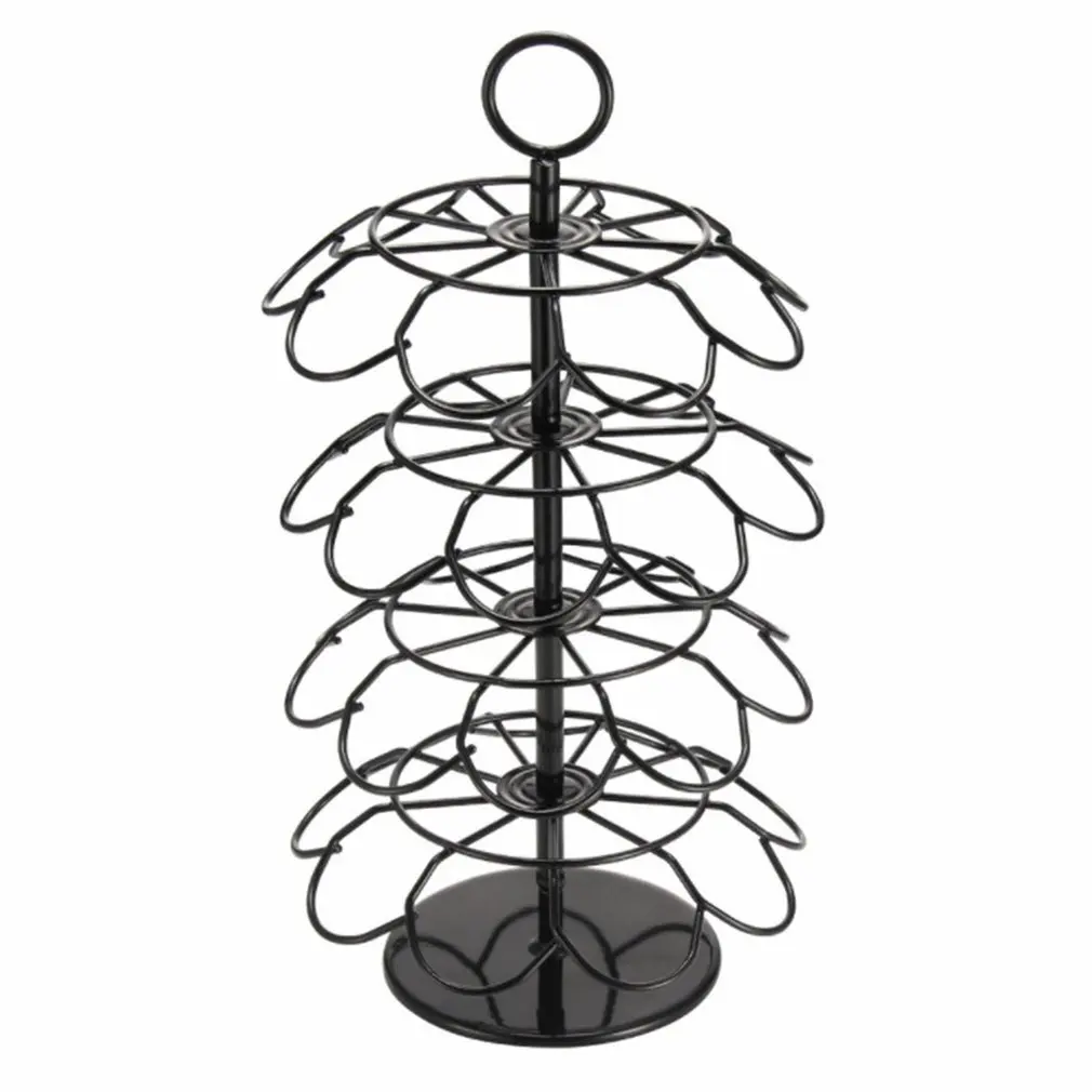 

Rotating 36 Capsule Coffee Revolving Pod Holder Tower Stands durable Racks 4-layer Coffee Capsule holders