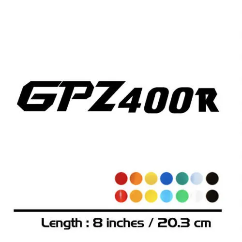 

2 X New Sales motorcycle bike Fuel tank Wheels Fairing notebook Luggage helmet MOTO Sticker decals For KAWASAKI GPZ 400R GPZ400R