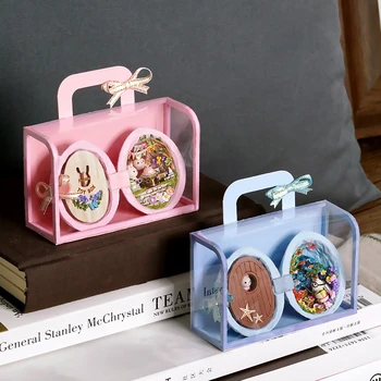 

DIY Dollhouse Miniatures Furniture Wooden Miniature Dollhouse Box Toys For Children Birthday Gifts House Seed World