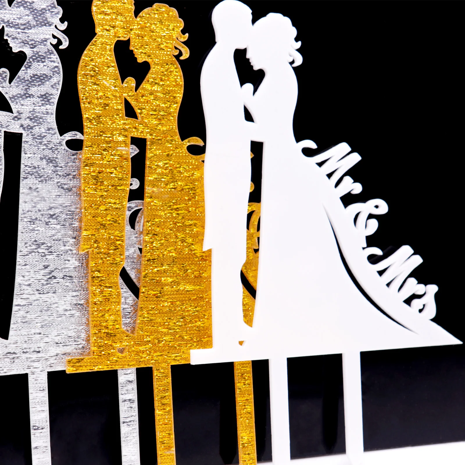 1 шт. свадебный торт Топпер Bling золото серебро Mr Mrs Вставка карты предложить свадьбу Украшение для свадебного торта вечерние Декор