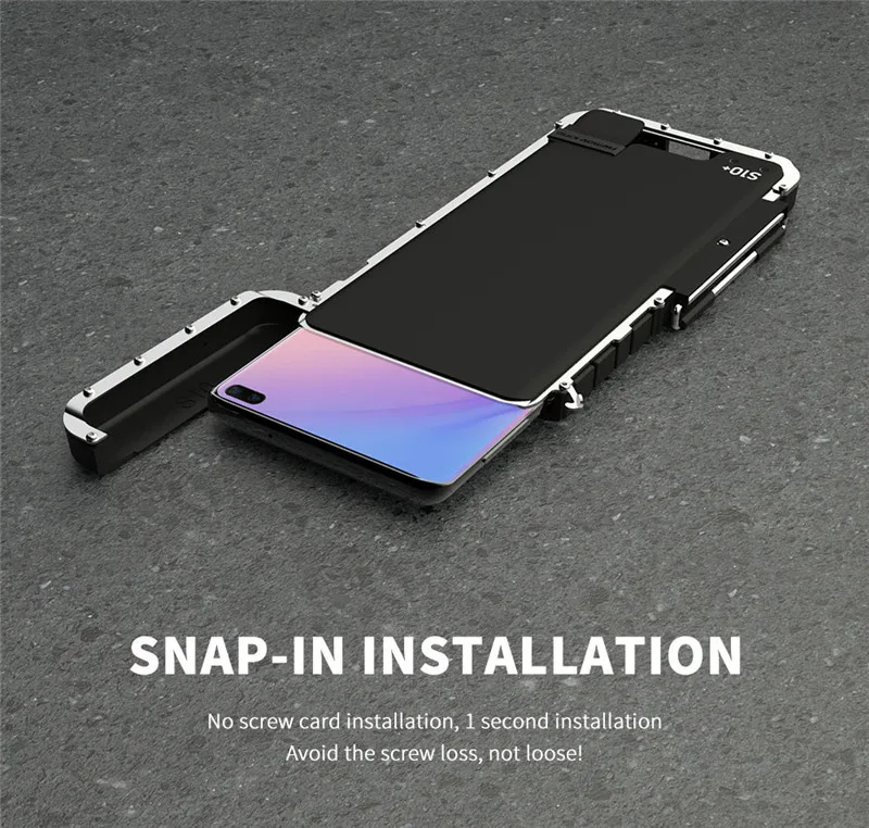 Противоударный металлический флип-чехол для телефона samsung S10 5G чехол из нержавеющей стали S10 задняя крышка чехол для samsung Galaxy S10 Plus Funda