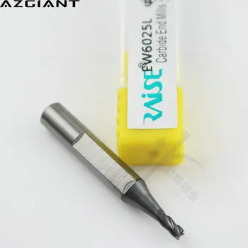 

EW6025L Raise CNC flat groove milling cutter 2.5mm three-edge tungsten steel coating hard end mill trace probe key cut machine