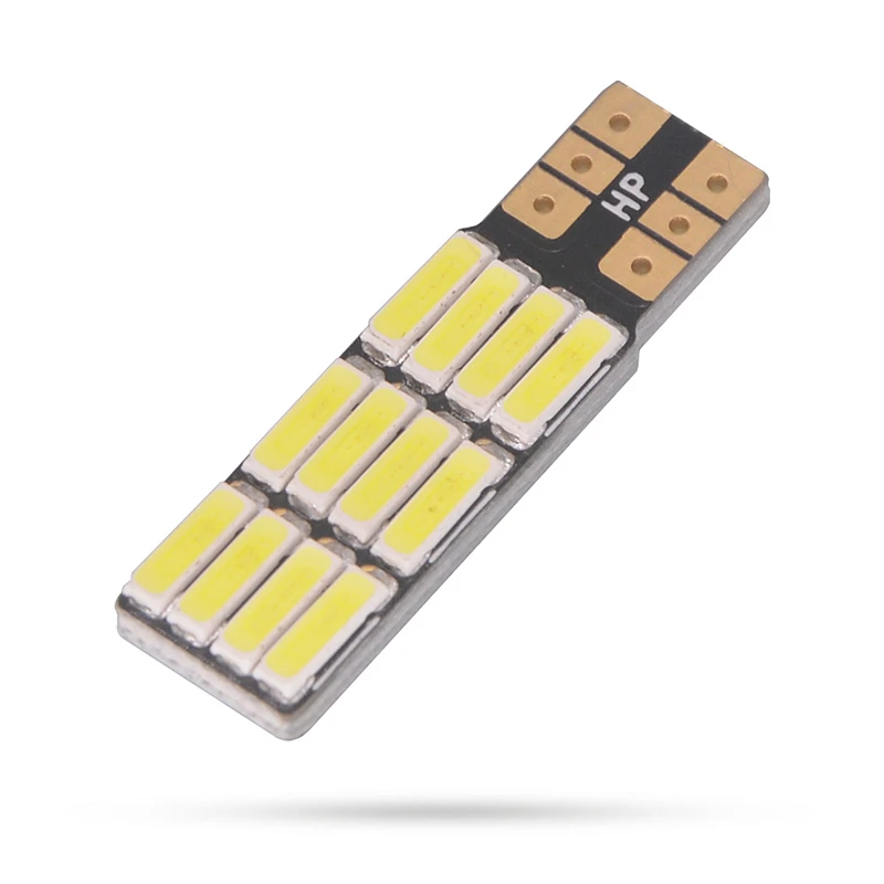 100x Автомобильный светодиодный светильник T10 12 Светодиодный 194 168 7020 SMD клиновидная сменная панель заднего хода для габаритных огней DC12V