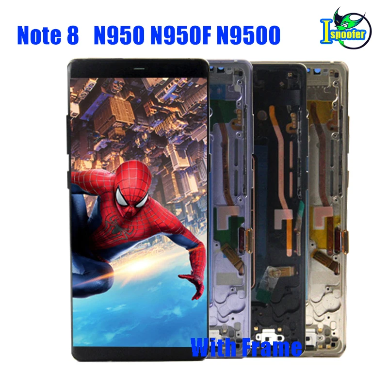 6 3 &quotЖК дисплей с рамкой для Samsung Note 8 сенсорный экран дигитайзер сборка Galaxy N9500 N950F