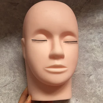 

Eyelash Practice Training Head for Makeup t Soft PVC Material Head