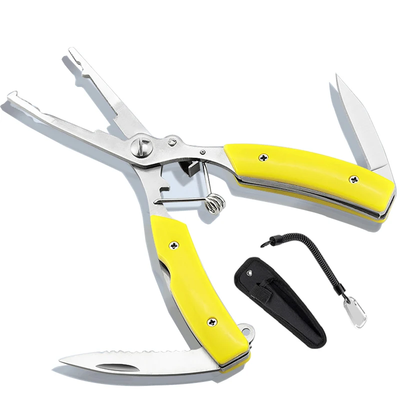 Fishing Plier Multifunction Scissor Braid Line Lure Cutter Hook Remover Tackle Tool Cutting Fish Use Tongs Scissors | Спорт и